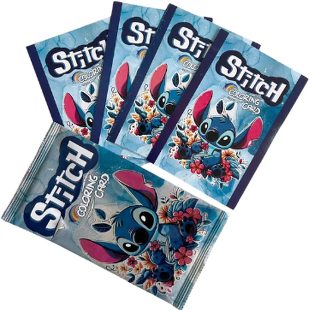 CARD DE COLORIR STITCH  C/4CARDS 16X10CM (S) TEMPLUS EDITORIAL (UNIDADE) - imagem 4