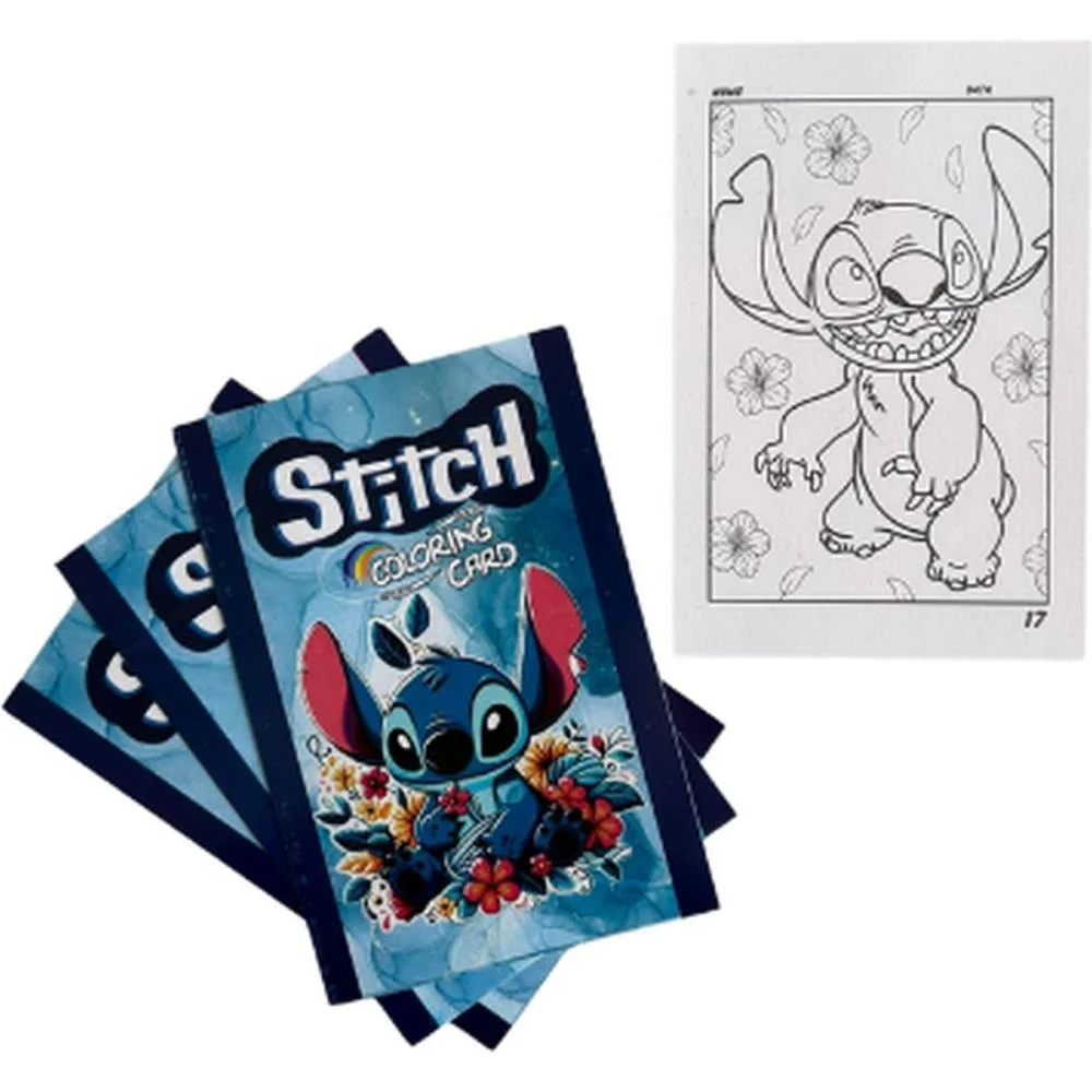 CARD DE COLORIR STITCH  C/4CARDS 16X10CM (S) TEMPLUS EDITORIAL (UNIDADE) - imagem 5