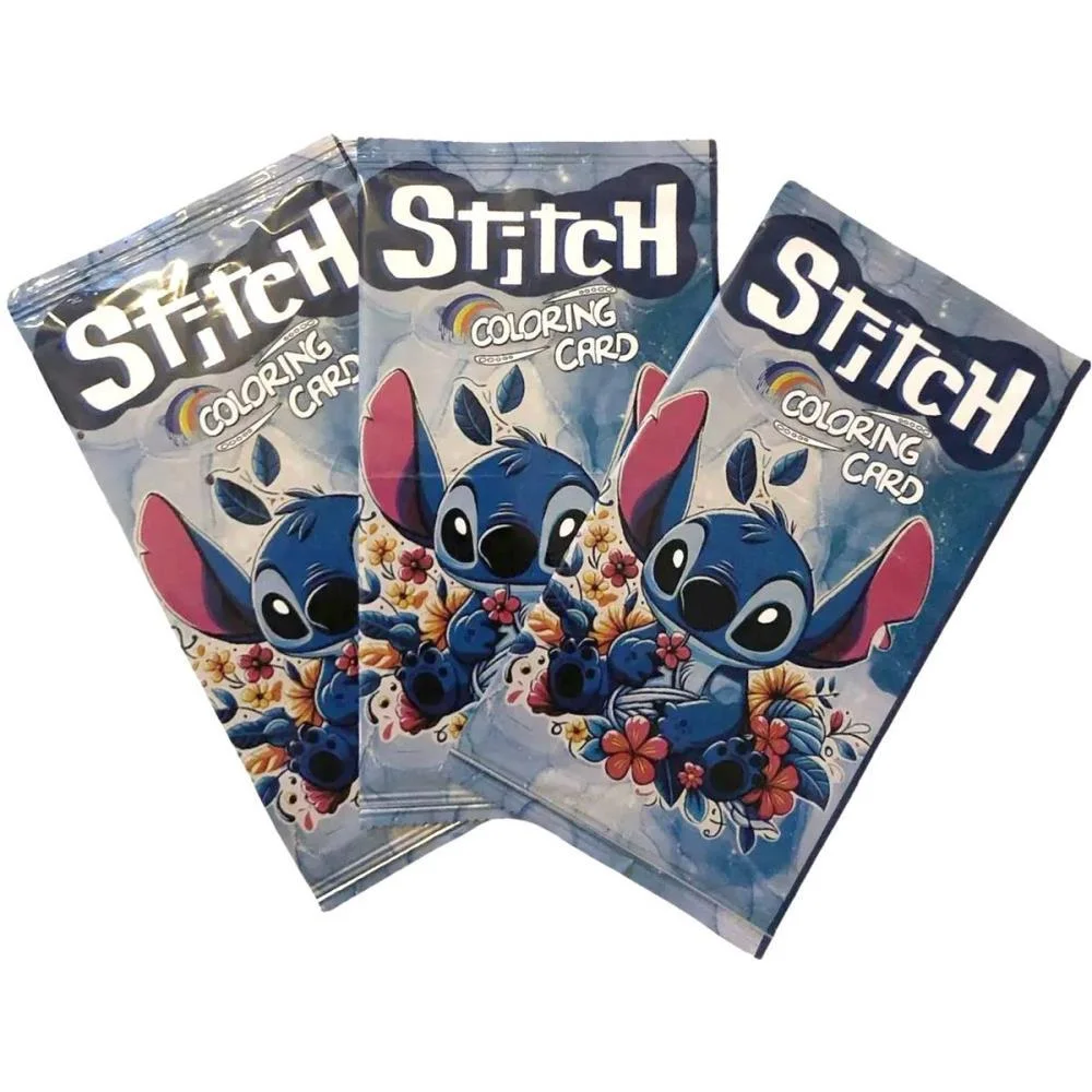 CARD DE COLORIR STITCH  C/4CARDS 16X10CM (S) TEMPLUS EDITORIAL (UNIDADE) - imagem 6