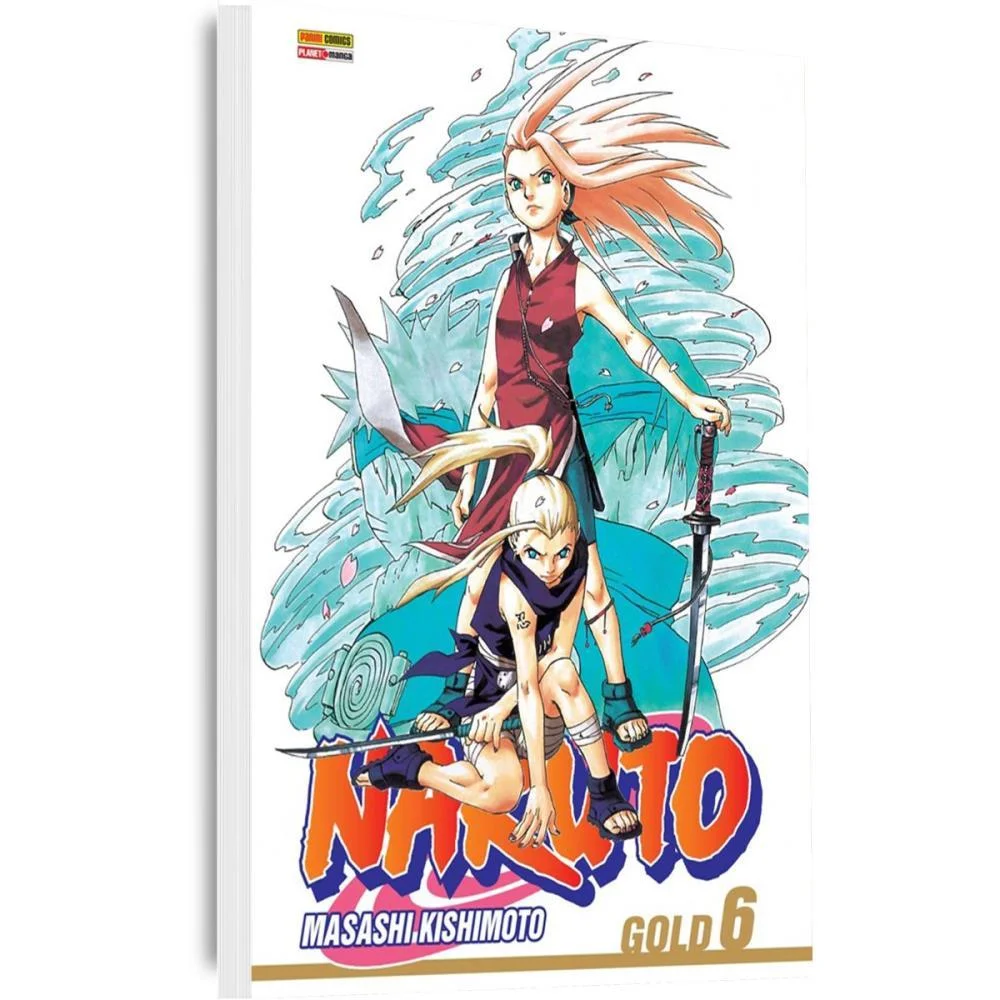 LIVRO MANGA NARUTO GOLD EDITION N.06 PANINI (UNIDADE) - imagem 3