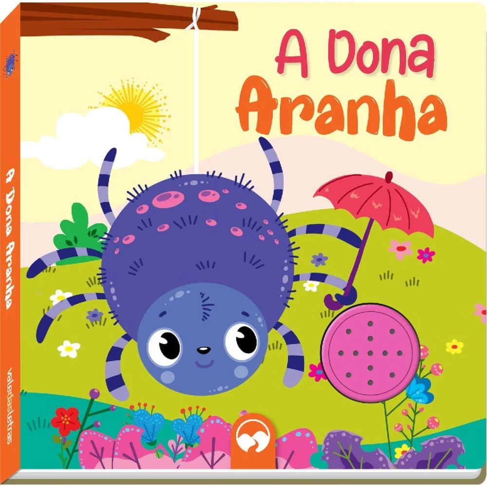 LIVRO SONORO A DONA ARANHA 18X18CM 8PAG. VALE DAS LETRAS (UNIDADE) - imagem 3