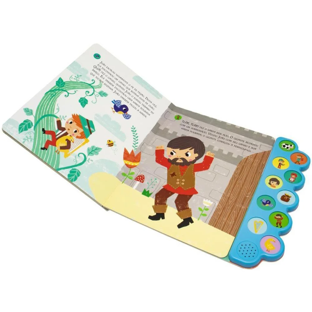 LIVRO SONORO JOAO E O PE FEIJAO 28X27 10P TODOLIVRO (UNIDADE) - imagem 4