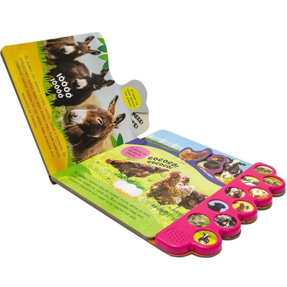 LIVRO SONORO ANIMAIS 27X28CM 10 SONS 10PG TODOLIVRO (UNIDADE) - imagem 3