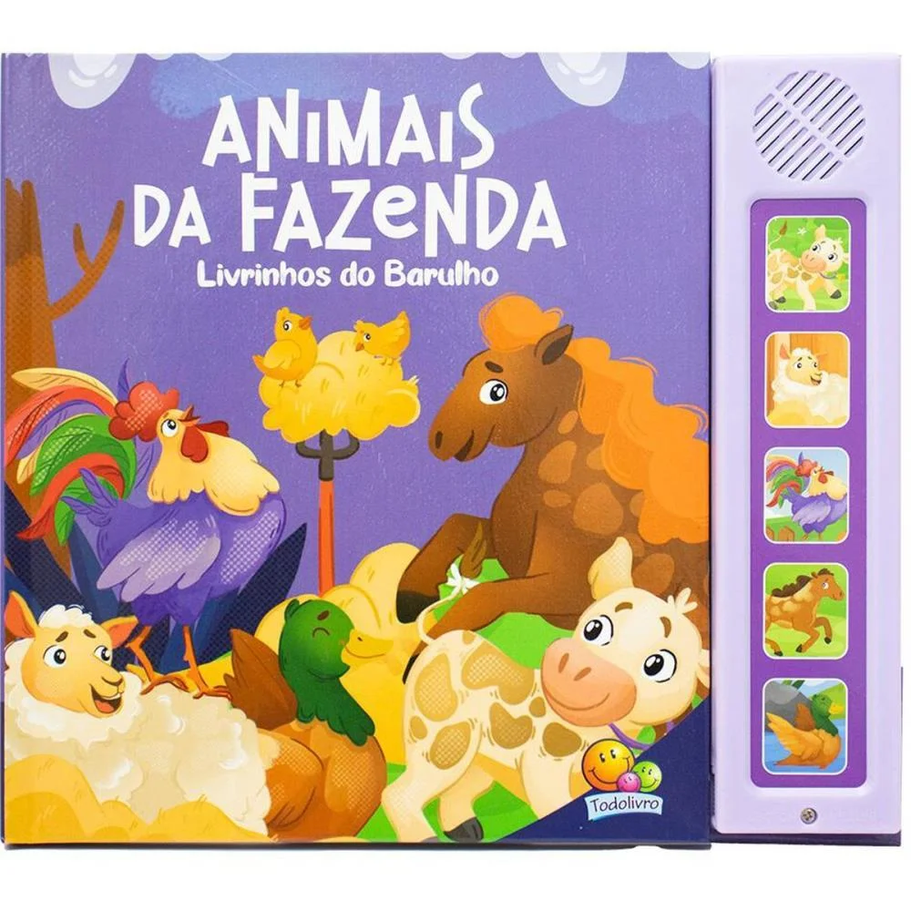 LIVRO SONORO ANIMAIS DA FAZENDA 22X19,5 8PG TODOLIVRO (UNIDADE) - imagem 5