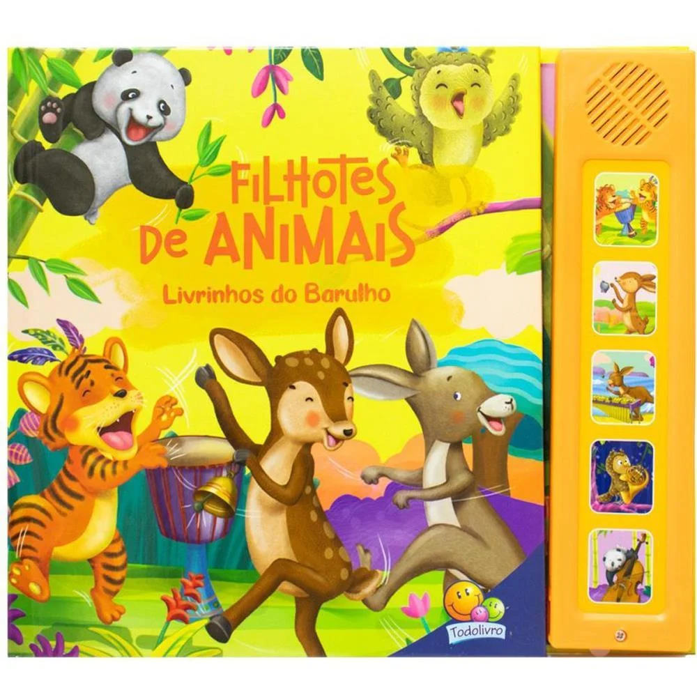 LIVRO SONORO FILHOTES DE ANIMAIS 22X19,5 8P TODOLIVRO (UNIDADE) - imagem 5