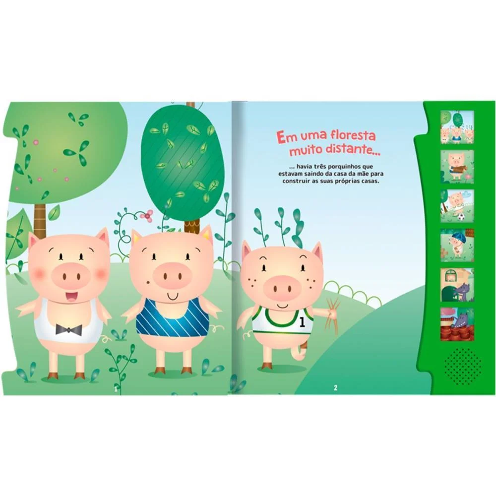 LIVRO SONORO OS TRES PORQUINHOS CULTURAMA (UNIDADE) - imagem 3