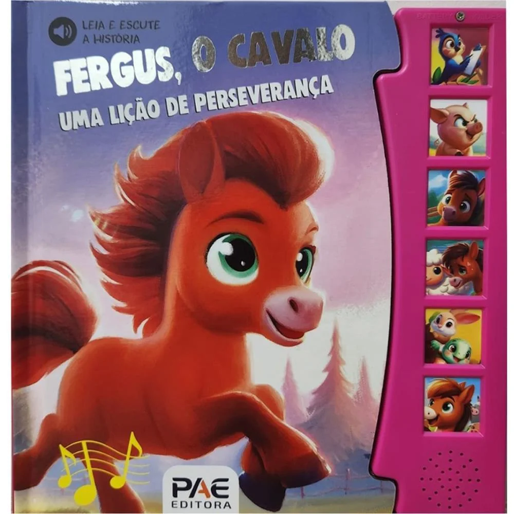 LIVRO SONORO FERGUS O CAVALO PAE EDITORA (UNIDADE) - imagem 3