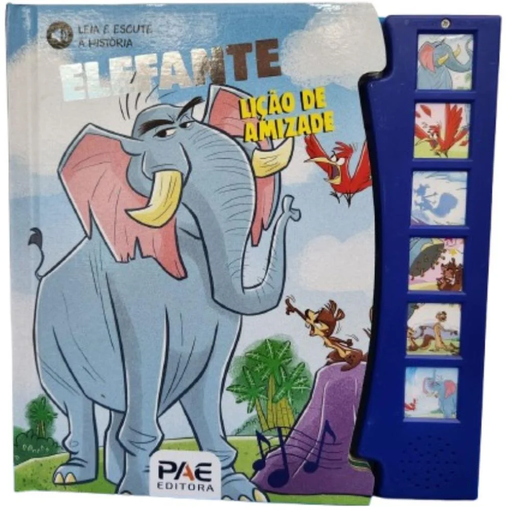LIVRO SONORO ELEFANTE - UMA LICAO DE VIDA PAE EDITORA (UNIDADE) - imagem 3