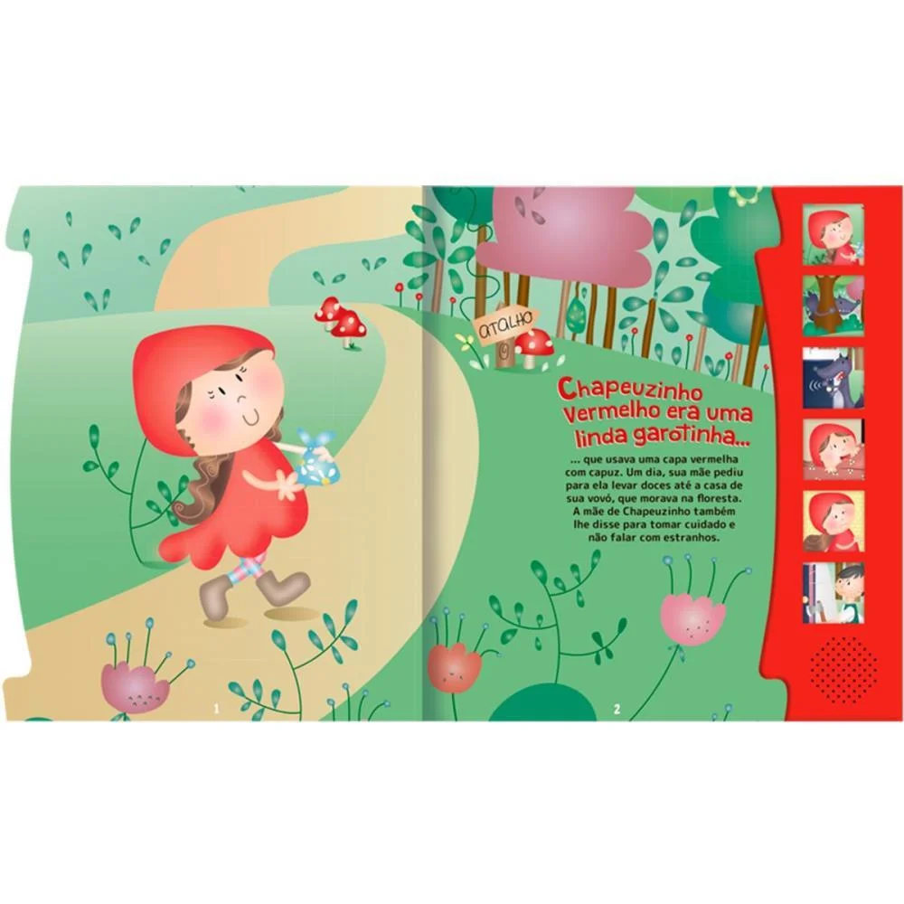 LIVRO SONORO CHAPEUZINHO VERMELHO CULTURAMA (UNIDADE) - imagem 4