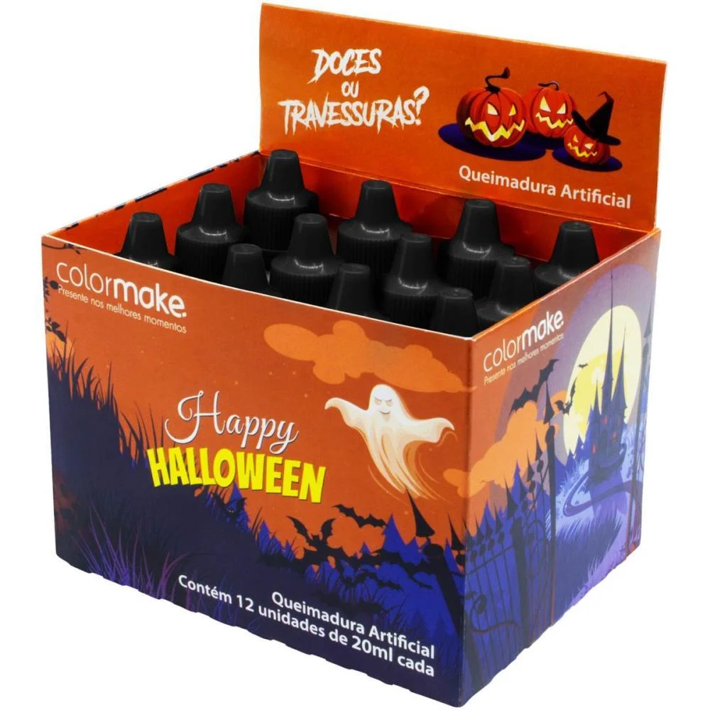 PINTURA FACIAL QUEIMADURA ARTIFICIAL 20ML. COLORMAKE (DP.C/12) - imagem 3