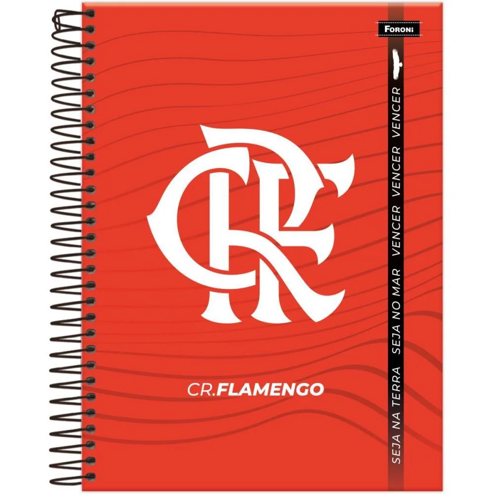 CADERNO 10X1 CP.DURA COLEGIAL FLAMENGO 160FLS FORONI (PCT.C/04) - imagem 3