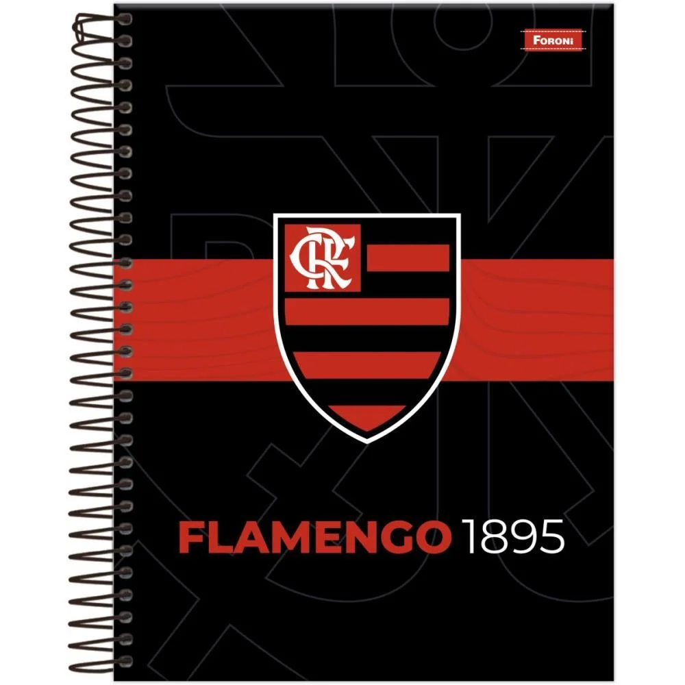 CADERNO 10X1 CP.DURA COLEGIAL FLAMENGO 160FLS FORONI (PCT.C/04) - imagem 7