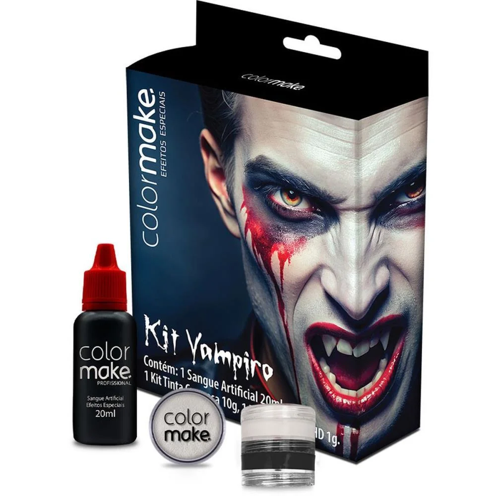 PINTURA FACIAL KIT ESPECIAL VAMPIRO COLORMAKE (KIT) - imagem 2