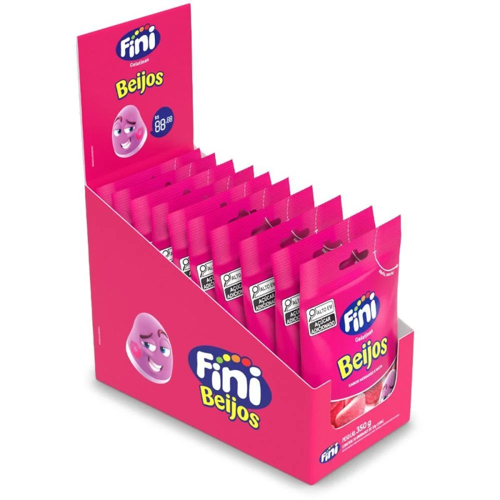 DOCE BEIJOS DE MORANGO 35G FINI (DP.C/10) - imagem 3