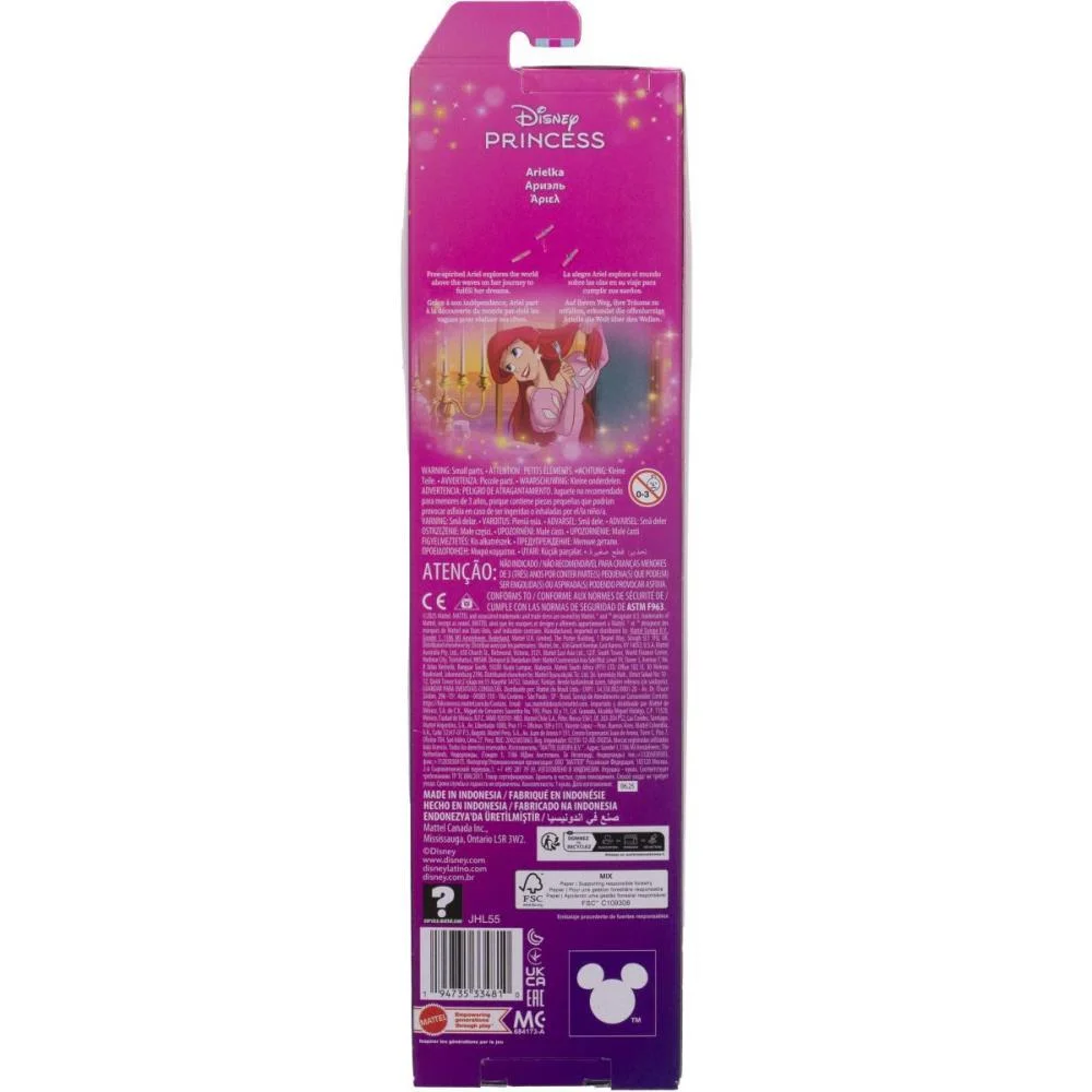 BONECA DISNEY PRINCESA ARIEL C/ACESSORIOS MATTEL (UNIDADE) - imagem 9