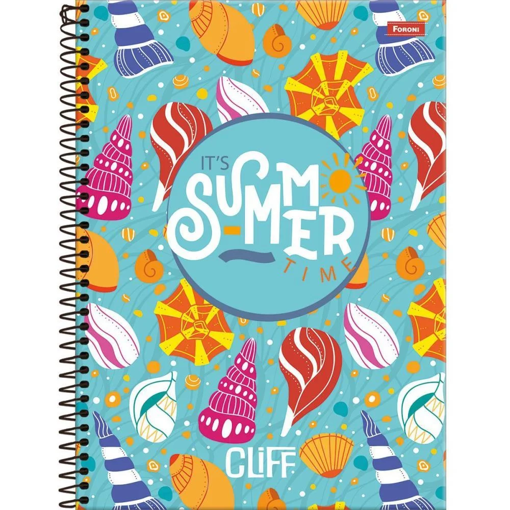 CADERNO 12X1 CAPA DURA CLIFF FEMININO 192FLS. FORONI (PCT.C/04) - imagem 3