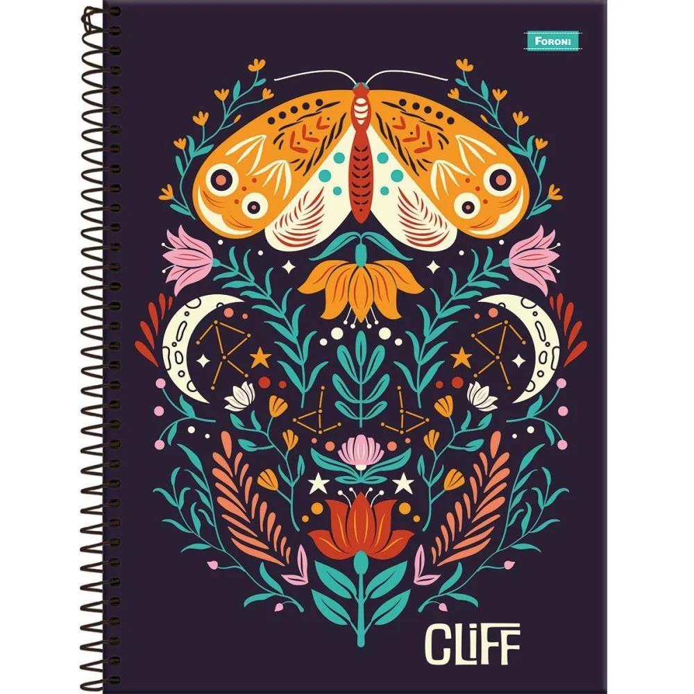 CADERNO 12X1 CAPA DURA CLIFF FEMININO 192FLS. FORONI (PCT.C/04) - imagem 6