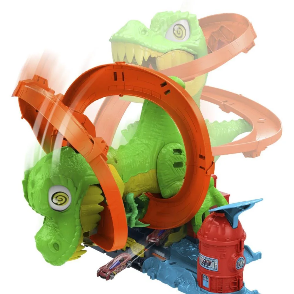 HOT WHEELS PISTA CITY NÊMESIS T-REX+QUARTEL DE BOMBE MATTEL (UNIDADE) - imagem 9