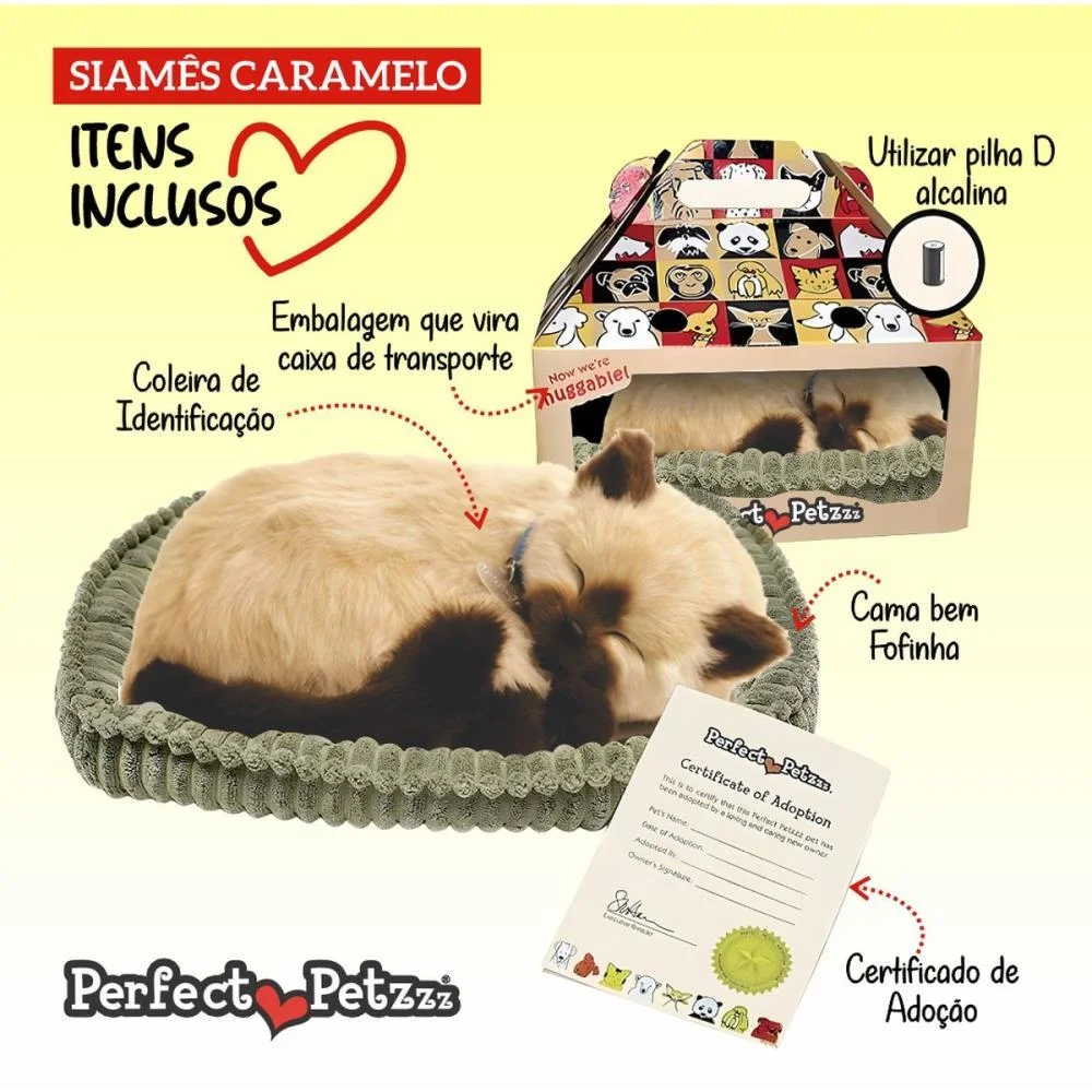 PERFECT PETZZZ FILHOTE GATO SIAMES CARAMELO IMEX (UNIDADE) - imagem 4