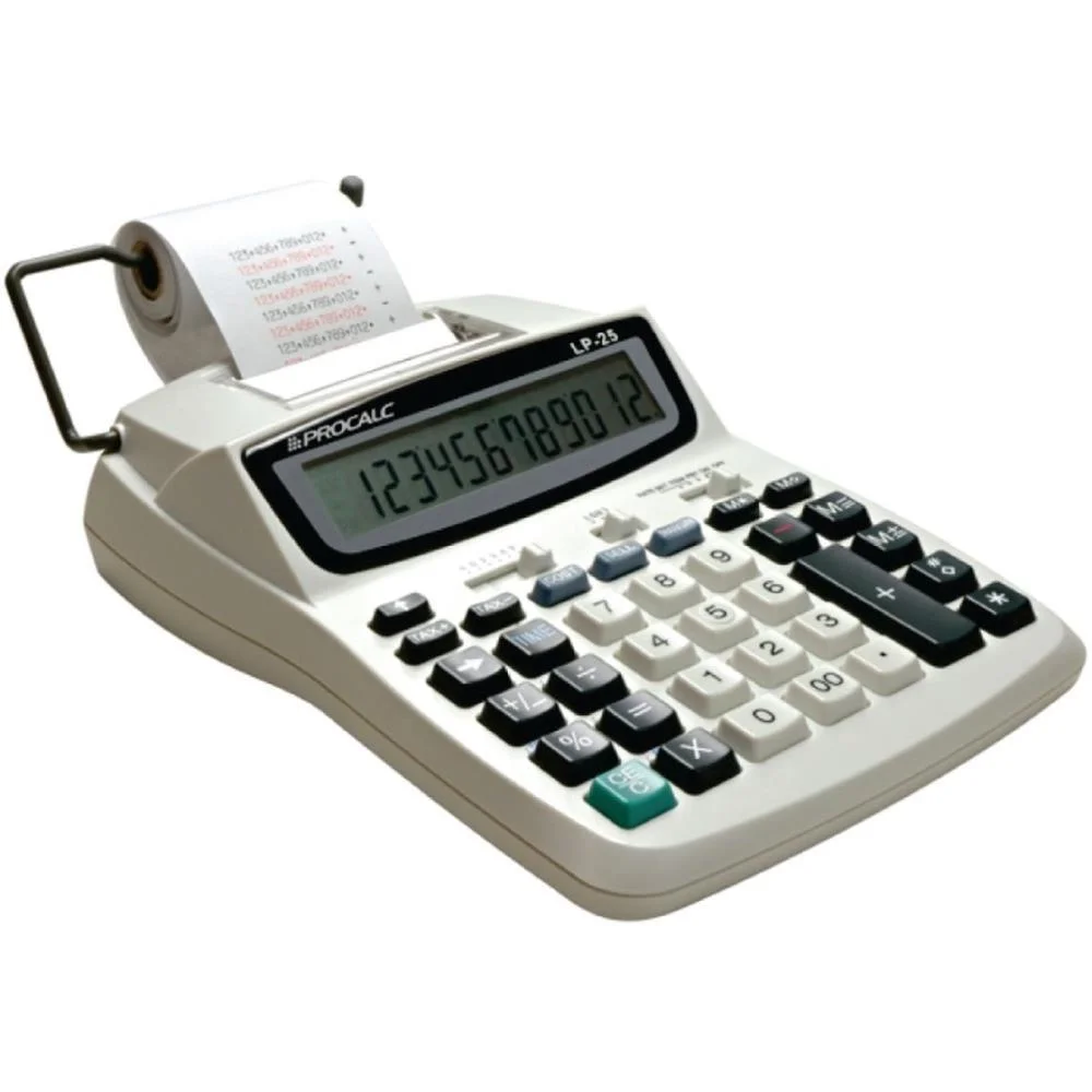 CALCULADORA DE IMPRESSAO 12 DIG. BOB.58MM/4PILHAS BIV PROCALC (UNIDADE) - imagem 4