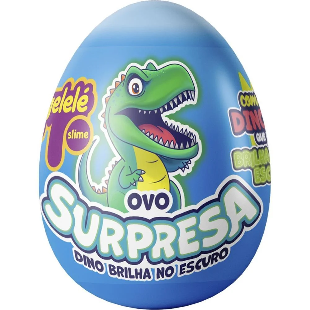 SLIME OVO SURPRESA DINOSSAURO BRILHA DOCE BRINQUEDO (DP.C/18) - imagem 6