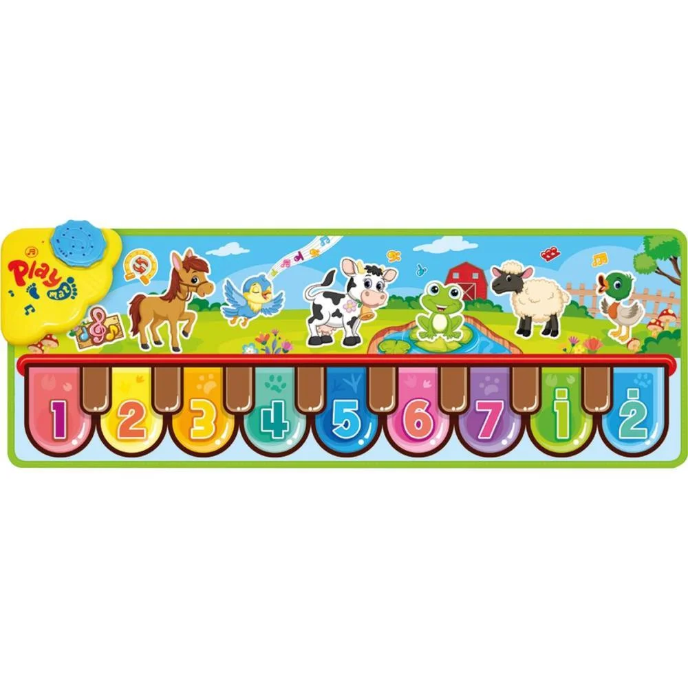 TAPETE MUSICAL PIANINHO ANIMAIS 85X30CM SAMBA TOYS (UNIDADE) - imagem 3