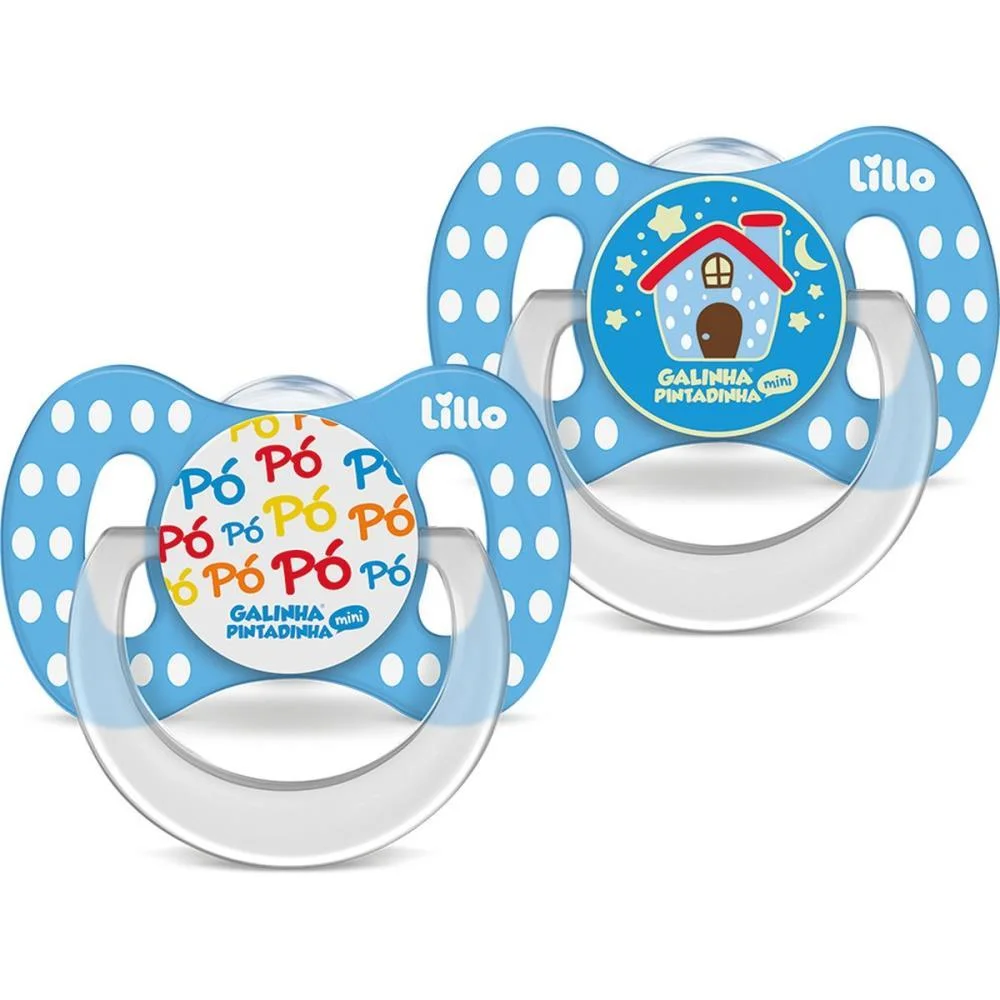 CHUPETA FUNNY GALINHA PINTADINHA T2 LILLO (KIT. C/02) - imagem 2