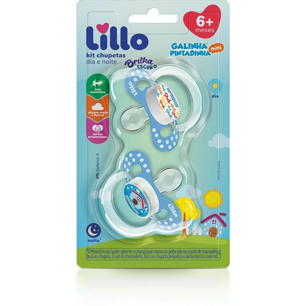 CHUPETA FUNNY GALINHA PINTADINHA T2 LILLO (KIT. C/02) - imagem 5