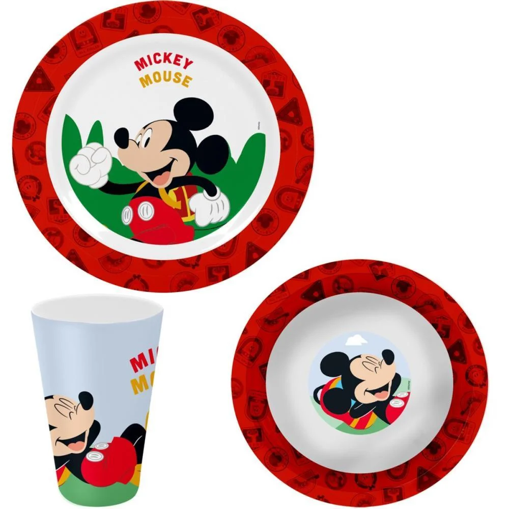 KIT ALIMENTACAO MICKEY PRATO+BOWL+COPO YANGZI (KIT) - imagem 2