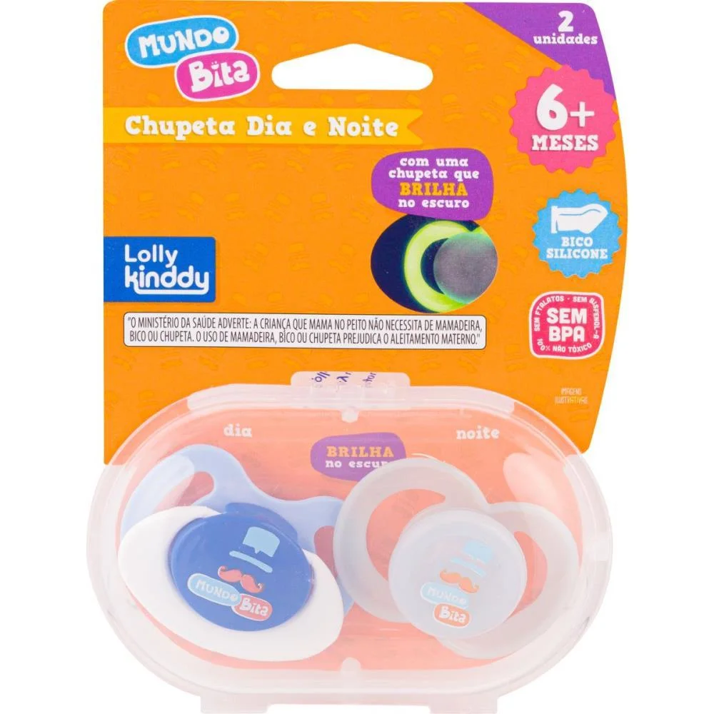 CHUPETA MUNDO BITA DIAENOIT SIL.ORT AZ LOLLY (BL.C/02) - imagem 7