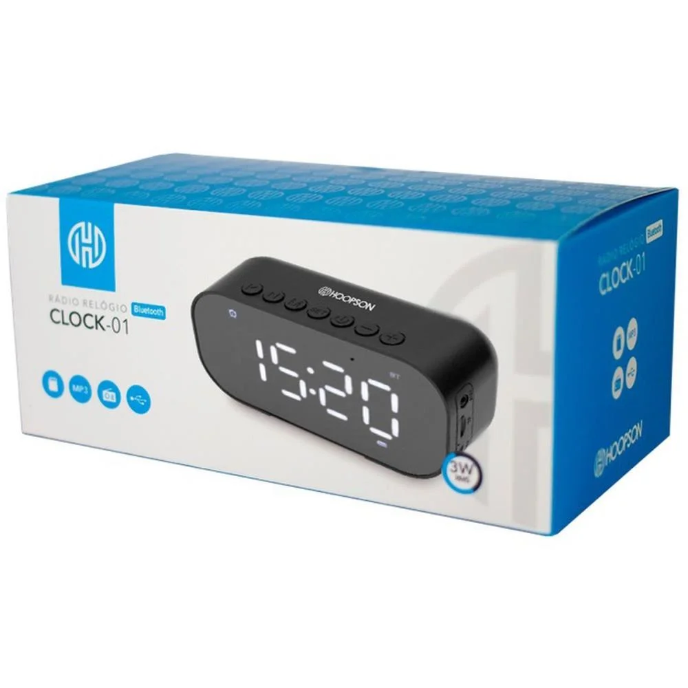RADIO RELOGIO 3W ENTRADA USB DIGITAL MERCORIENTAL (UNIDADE) - imagem 7