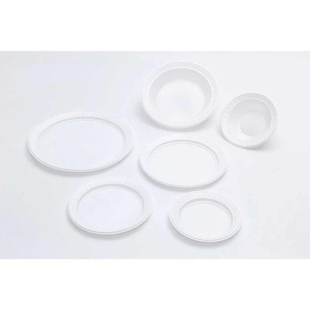 PRATO PLASTICO DESCARTAVEL BRANCO RASO 15CM. DIAMETRO KEROCOPO (PCT.C/10) - imagem 2