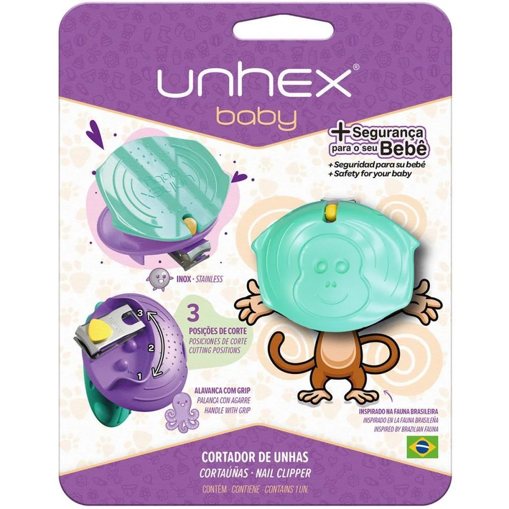 CORTADOR DE UNHA UNHEX BABY MICO VD/LILAS MERHEJE (UNIDADE) - imagem 4