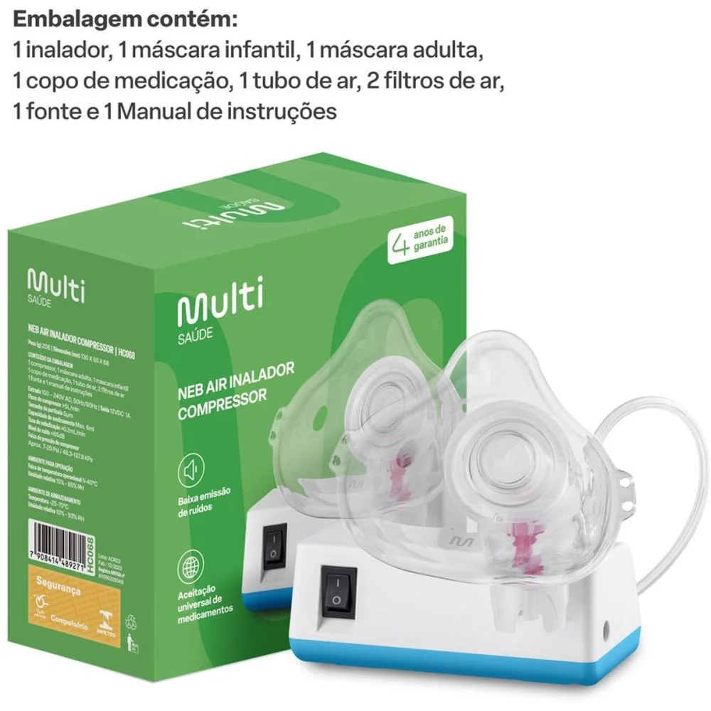 INALADOR COMPRESSOR NEB AIR MULTI (UNIDADE) - imagem 10