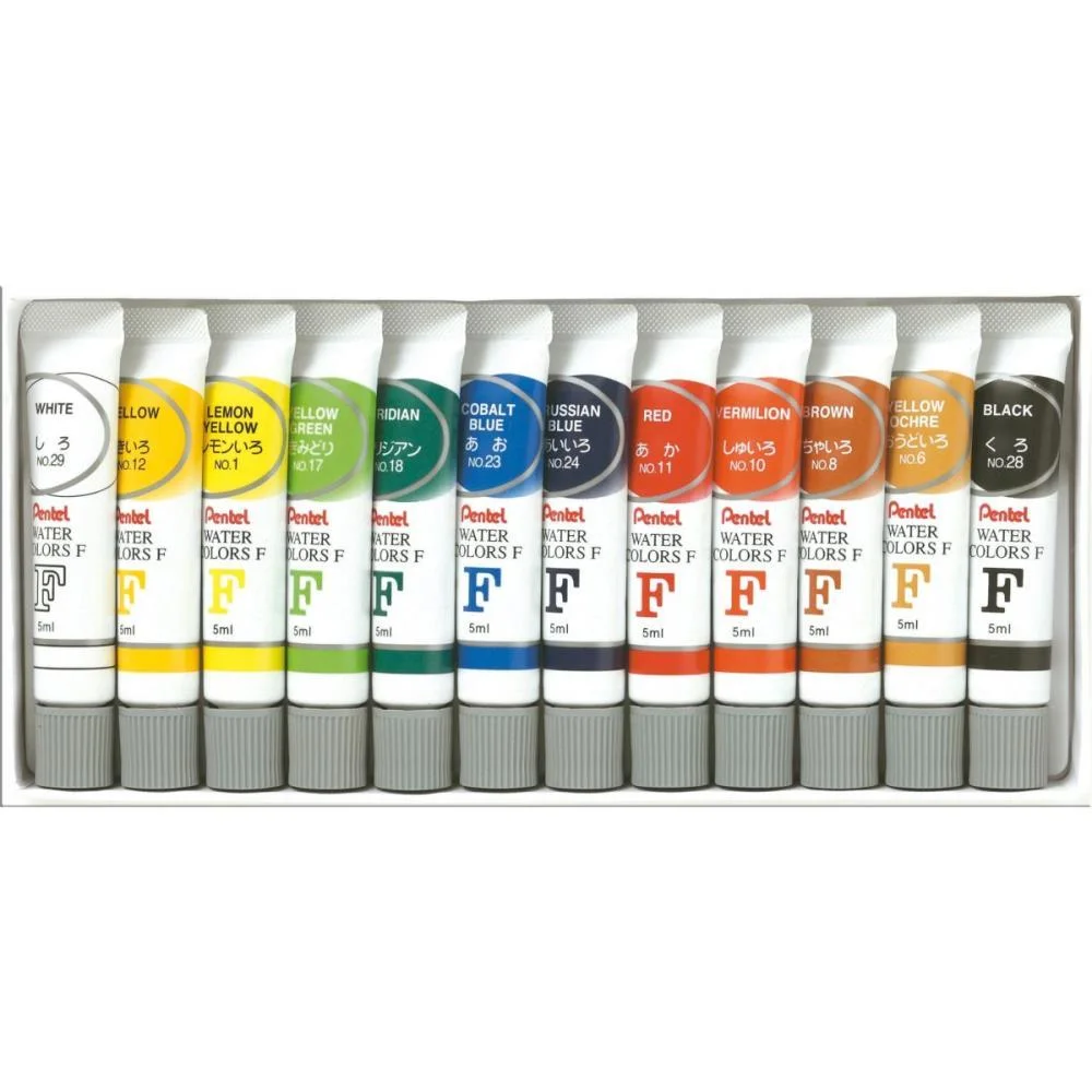 AQUARELA PROFISSIONAL WATER COLOURS 12 CORES PENTEL (ESTOJO) - imagem 5