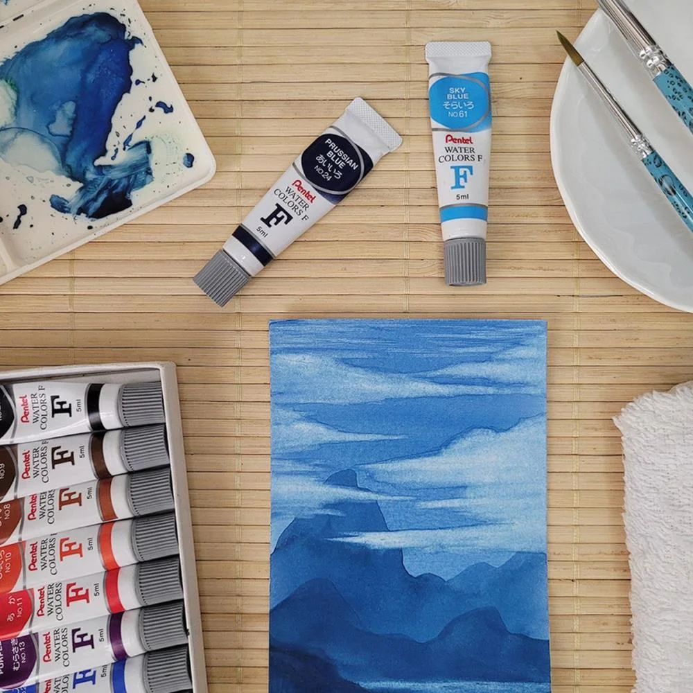 AQUARELA PROFISSIONAL WATER COLOURS 18 CORES PENTEL (ESTOJO) - imagem 4