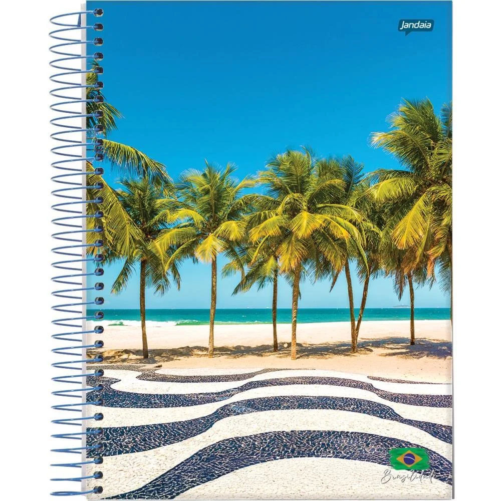 CADERNO 15X1 CAPA DURA BRASILIDADE 300 FOLHAS JANDAIA (PCT.C/02) - imagem 7