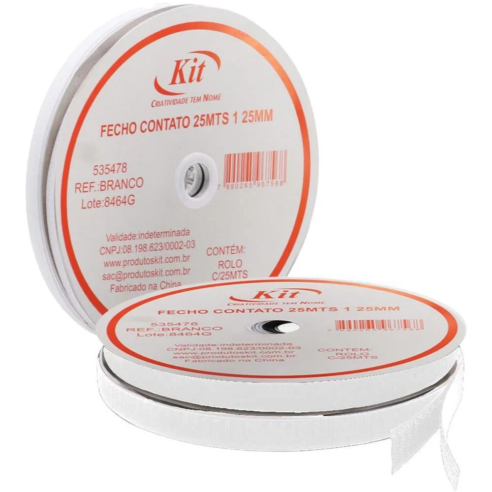 VELCRO 50MM BRANCO C/25MT KIT (ROLO) - imagem 3