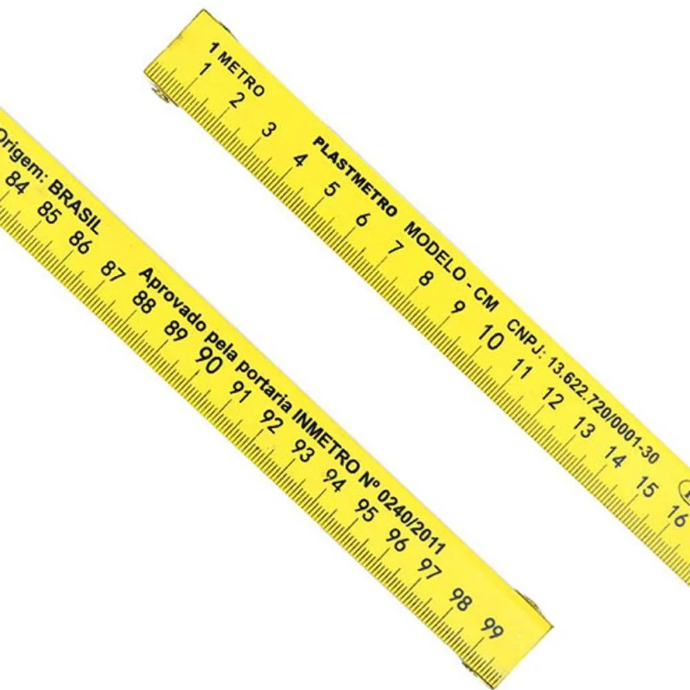METRO P/BALCAO PVC AMARELO PLASTMETRO (UNIDADE) - imagem 5