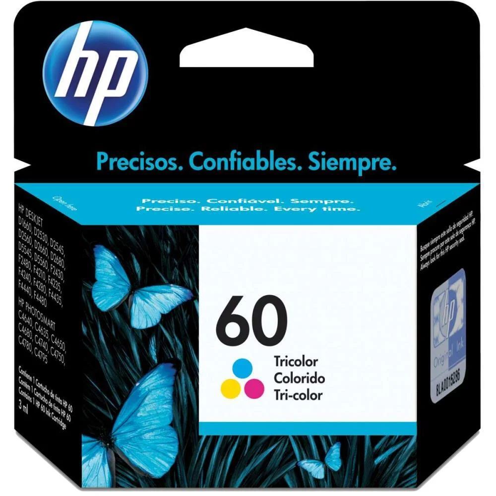 CARTUCHO ORIGINAL HP 60 COLORIDO INKJET HP (UNIDADE) - imagem 2