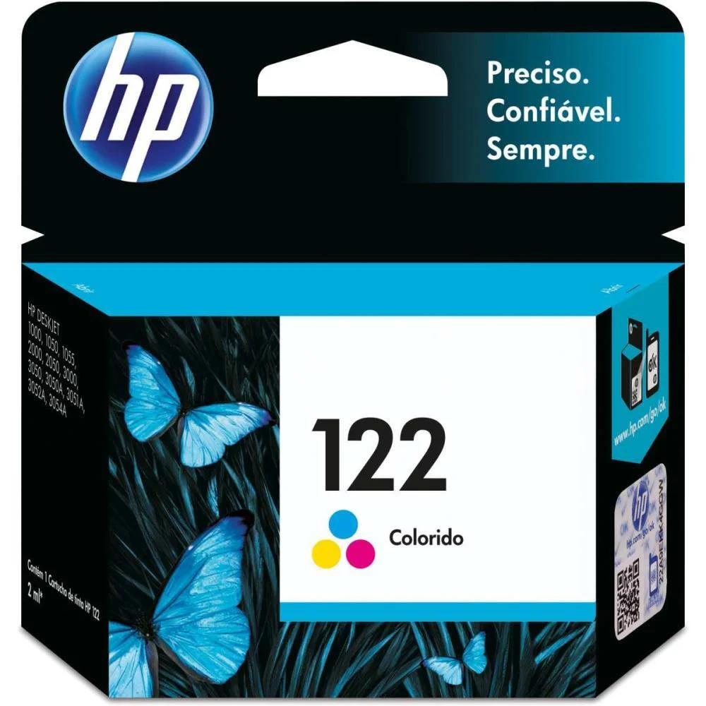 CARTUCHO ORIGINAL HP 122 COLORIDO INKJET HP (UNIDADE) - imagem 2