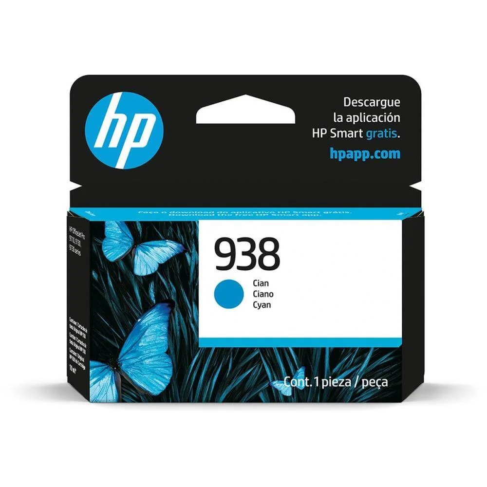 CARTUCHO ORIGINAL HP 938 CIANO OFFICEJET PRO HP (UNIDADE) - imagem 3