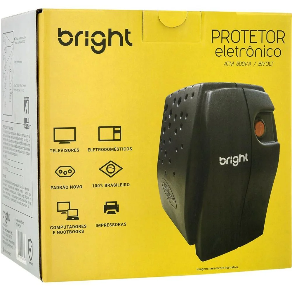 ESTABILIZADOR 500VA BIVOLT 115V BRIGHT (UNIDADE) - imagem 6