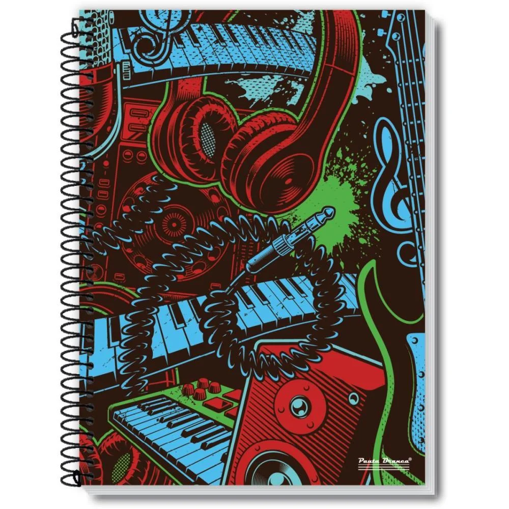 CADERNO 15X1 CAPA DURA ROX 300FLS. PAUTA BRANCA (PCT.C/02) - imagem 5