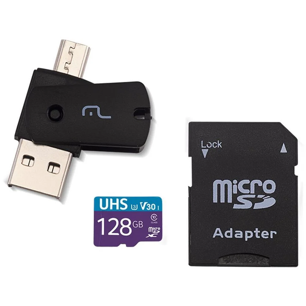 PEN DRIVE USB KIT 3 EM 1 128G MICRO SD/ADAPT MULTI (UNIDADE) - imagem 5