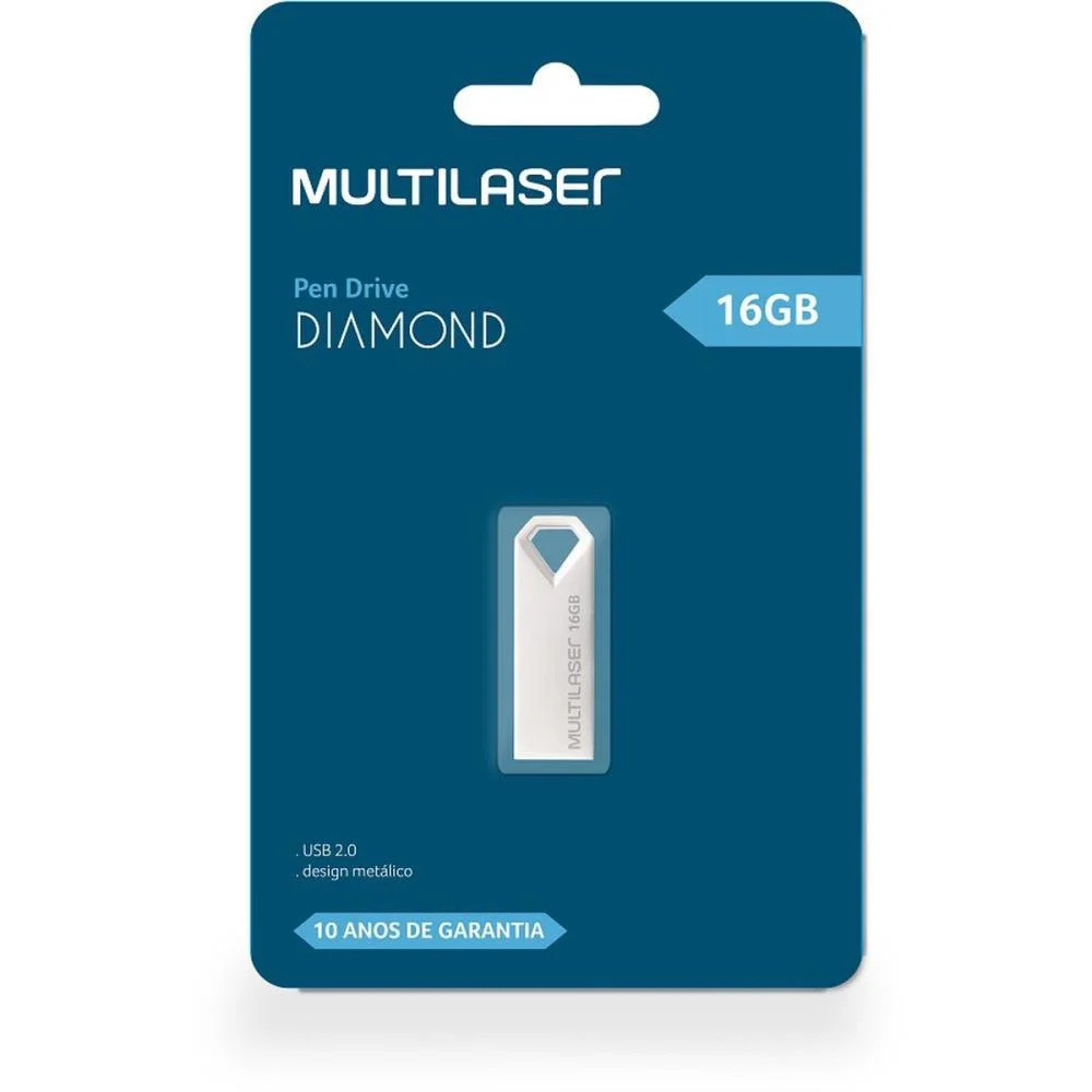 PEN DRIVE USB DIAMOND METALICO 16GB MULTI (UNIDADE) - imagem 3