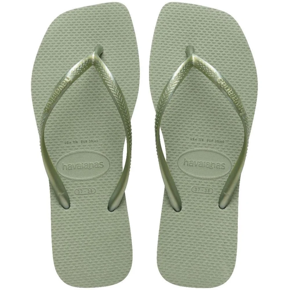 CHINELO HAVAIANAS FEMININO SLIM SQUARE 35/6 SMOKE GREEN HAVAIANAS (PAR) - imagem 3