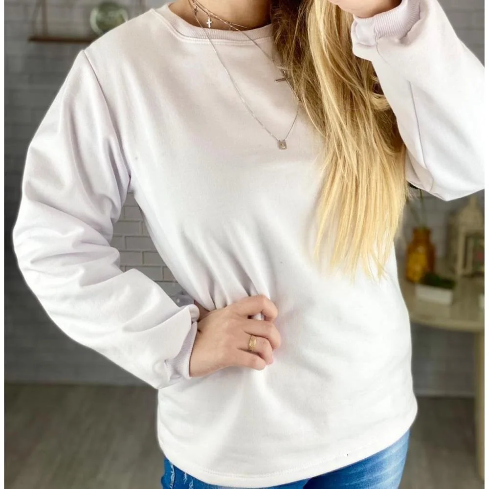 MOLETOM ADULTO BRANCO M TIP TOP (UNIDADE) - imagem 2