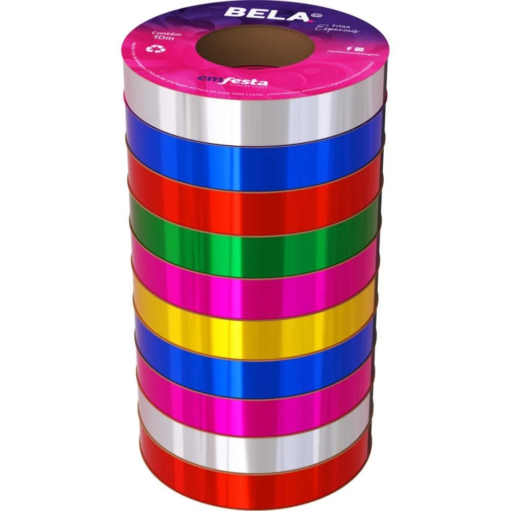 FITA METALIZADA 15MMX10M SORTIDA EMFESTA (PCT.C/10) - imagem 2