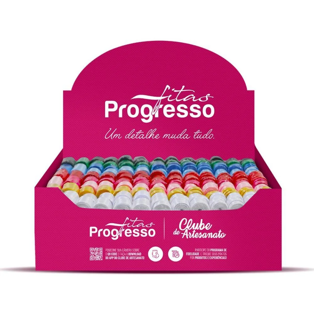 DISPLAY EXPOSITOR COMPLETO KIT C/254 UNIDADES FITAS PROGRESSO (KIT) - imagem 3